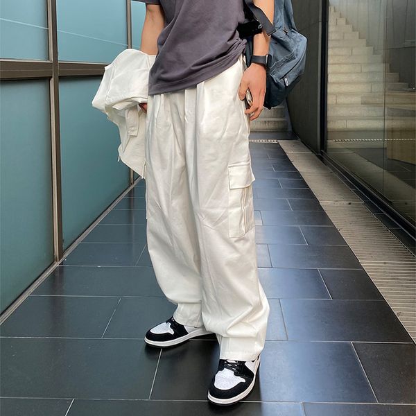 pants fashionable the overalls urban trend men's baggy straight versatile big pocket summer casual wide leg, Black
pants fashionable the overalls urban trend men's baggy straight versatile big pocket summer casual wide leg, Black