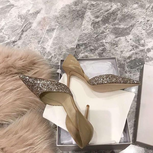 dress shoes summer pointed sequins stiletto high-heeled banquet hollow bride crystal wedding all-match female sandals, Black
dress shoes summer pointed sequins stiletto high-heeled banquet hollow bride crystal wedding all-match female sandals, Black