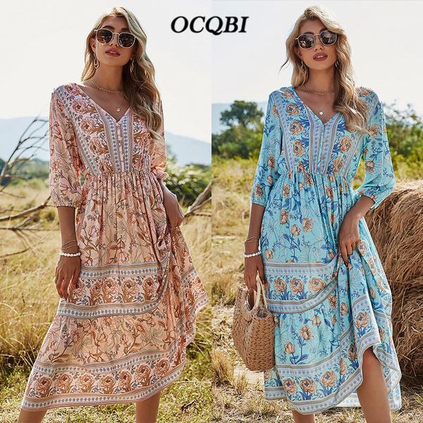 summer print casual woman dress 2021 fashion bohemian dresses for women plus size, Black;gray
summer print casual woman dress 2021 fashion bohemian dresses for women plus size, Black;gray