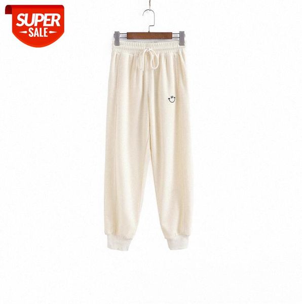 li zhiqi embroidered smiley face guard pants women spring elastic waist loose-fitting casual sports 110178 #wc9t, Black;gray
li zhiqi embroidered smiley face guard pants women spring elastic waist loose-fitting casual sports 110178 #wc9t, Black;gray
