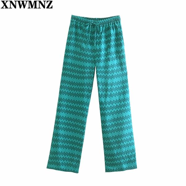 women printed trousers women's high-waist adjustable drawstring elastic waistband pocket wide-leg full length pants 210520, Black;white
women printed trousers women's high-waist adjustable drawstring elastic waistband pocket wide-leg full length pants 210520, Black;white