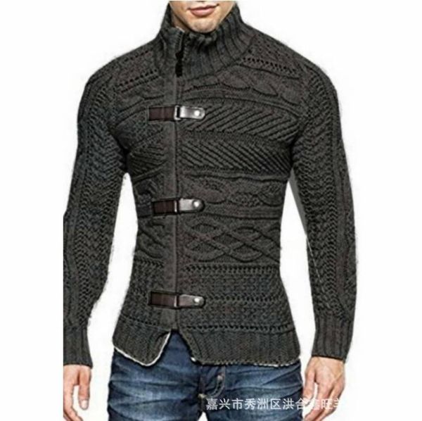 spring and autumn type foreign trade mens high collar 3-leather buckle long sleeve t-shirt sweater male, White;black
spring and autumn type foreign trade mens high collar 3-leather buckle long sleeve t-shirt sweater male, White;black