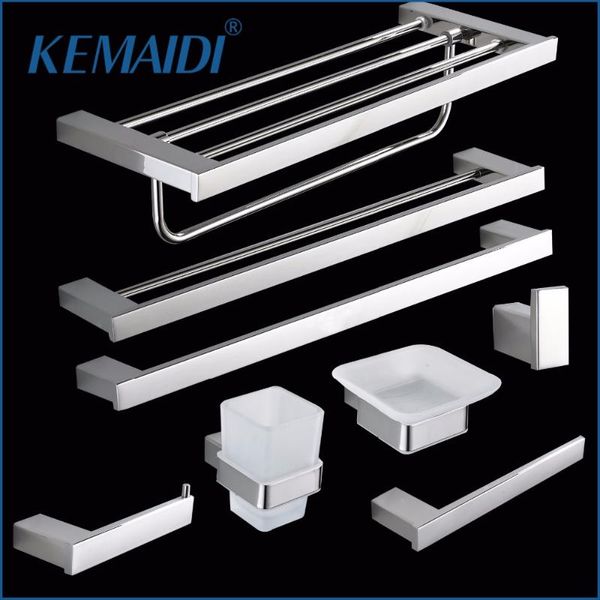 bath accessory set kemaidi towel bar double stainless steel cup holder cloth hook,soap dish,toilet paper bathroom accessories
bath accessory set kemaidi towel bar double stainless steel cup holder cloth hook,soap dish,toilet paper bathroom accessories