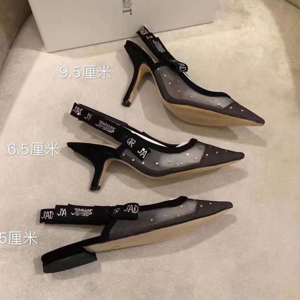 60% off sale high heeled sandals women's summer new pointed back thin heel flat, Black
60% off sale high heeled sandals women's summer new pointed back thin heel flat, Black