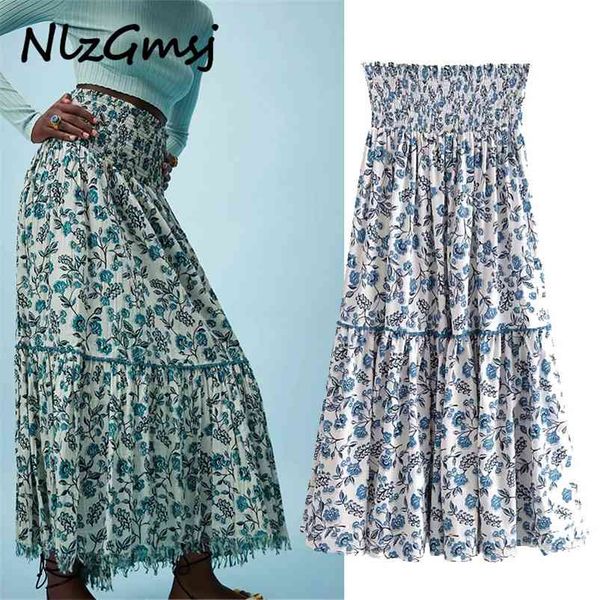 skirt summer print high-waisted midi female chic elastic waist pleated vacation woman long 04 210628, Black
skirt summer print high-waisted midi female chic elastic waist pleated vacation woman long 04 210628, Black