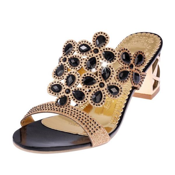 summer fashion women big rhinestone cut-outs high heel sandals ladies party shoes woman beach c305, Black
summer fashion women big rhinestone cut-outs high heel sandals ladies party shoes woman beach c305, Black