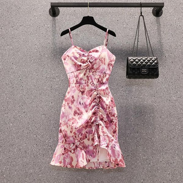 casual dresses chic woman summer chiffon slip dress 2021 floral print sleeveless spaghetti strap drawstring bodycon female vintage, Black;gray
casual dresses chic woman summer chiffon slip dress 2021 floral print sleeveless spaghetti strap drawstring bodycon female vintage, Black;gray