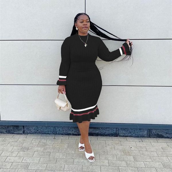 plus size dresses dress for women round neck long sleeve casual solid color thread fashion evening 4x 5x wholesale drop, Black
plus size dresses dress for women round neck long sleeve casual solid color thread fashion evening 4x 5x wholesale drop, Black