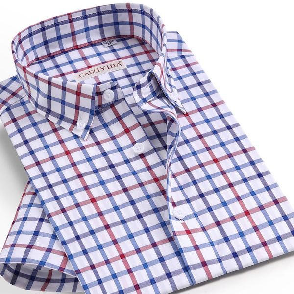 men's casual shirts short sleeve contrast gingham plaid cotton pocket-less design standard-fit summer button-down shirt, White;black
men's casual shirts short sleeve contrast gingham plaid cotton pocket-less design standard-fit summer button-down shirt, White;black