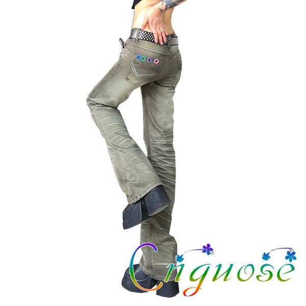 summer punk vintage retro style modis girl micro-flare jeans denim low-waist flared streetwear female pants women women's, Blue
summer punk vintage retro style modis girl micro-flare jeans denim low-waist flared streetwear female pants women women's, Blue