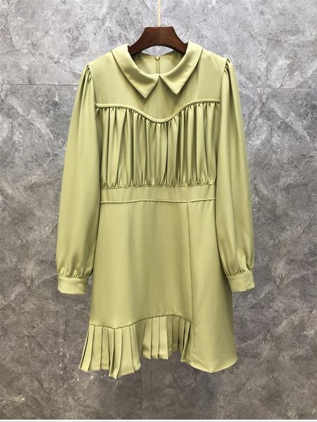 casual dresses 2021 autumn dress women turn-down collar pleated patchwork long sleeve green khaki apricot cotton runway, Black;gray
casual dresses 2021 autumn dress women turn-down collar pleated patchwork long sleeve green khaki apricot cotton runway, Black;gray