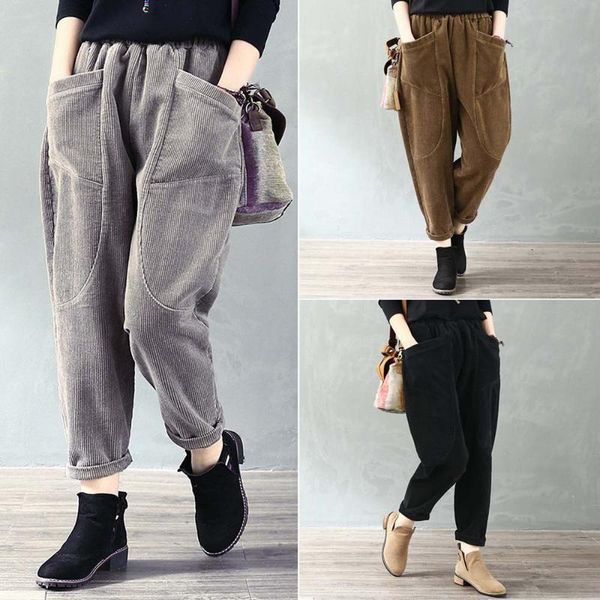 women's pants & capris faliza high waist harem women corduroy wide leg vintage casual pantalon palazzo streetwear female loose trousers, Black;white
women's pants & capris faliza high waist harem women corduroy wide leg vintage casual pantalon palazzo streetwear female loose trousers, Black;white