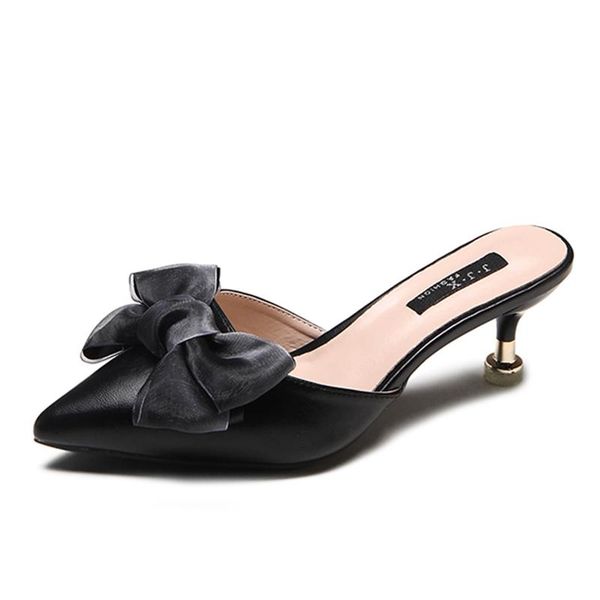 slippers arrival 2021 bowknot women pointed toe high heels ladies fashion shoes zapatos mujer, Black
slippers arrival 2021 bowknot women pointed toe high heels ladies fashion shoes zapatos mujer, Black