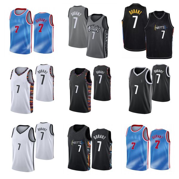 2021-2022 stitched basketball jerseys 7 kevin durant, Black;red
