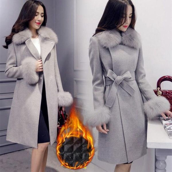 women's wool & blends elegant and fashionable long coat slim quilted pure color woolen female autumn winter style 2021, Black
women's wool & blends elegant and fashionable long coat slim quilted pure color woolen female autumn winter style 2021, Black