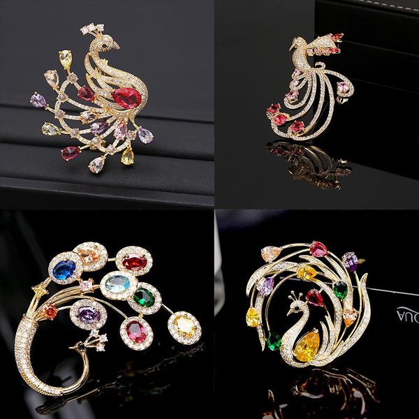 pins, brooches okily luxurio colorful cubic zirconia phoenix pins shinning peacock brooch for woman delicate scarves accessories, Gray
pins, brooches okily luxurio colorful cubic zirconia phoenix pins shinning peacock brooch for woman delicate scarves accessories, Gray