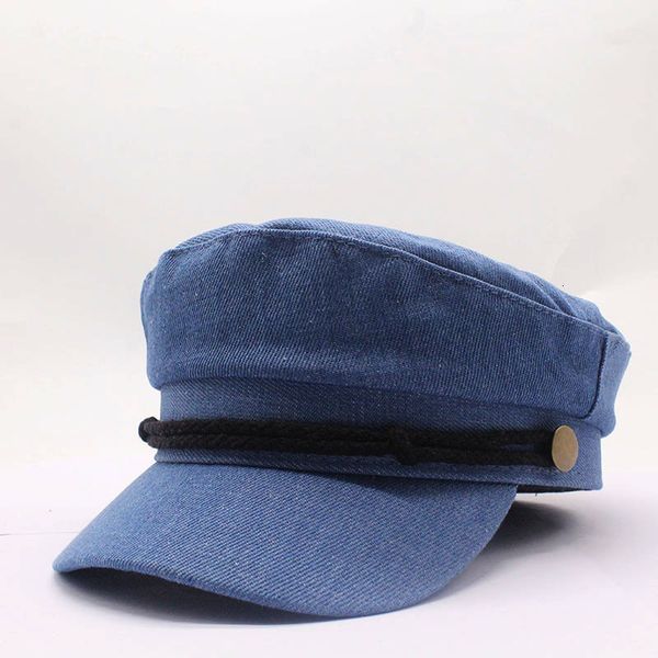 wide brim hats winter cowboy octagonal hats for women flat military baseball cap ladies solid caps metal casual berets hat gorra m, Blue;gray
wide brim hats winter cowboy octagonal hats for women flat military baseball cap ladies solid caps metal casual berets hat gorra m, Blue;gray