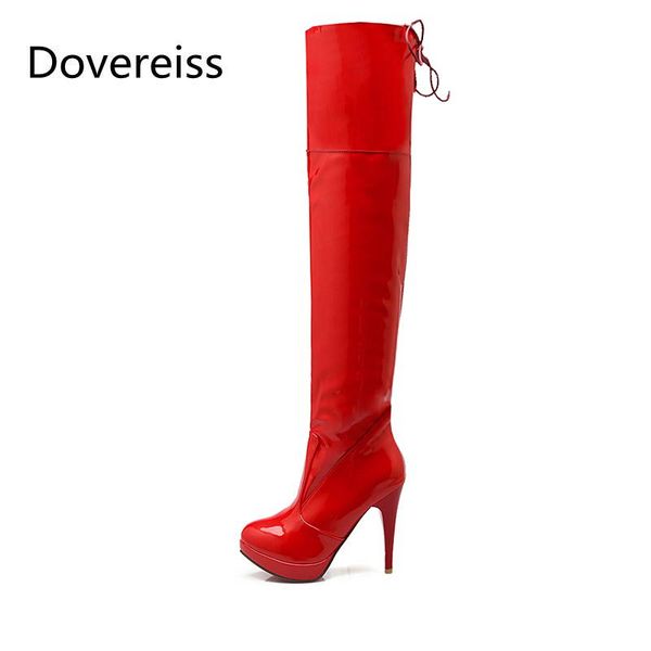winter for woman fashion pointed toe shoes red white zipper clear heels boots stilettos over the knee 33-43, Black
winter for woman fashion pointed toe shoes red white zipper clear heels boots stilettos over the knee 33-43, Black