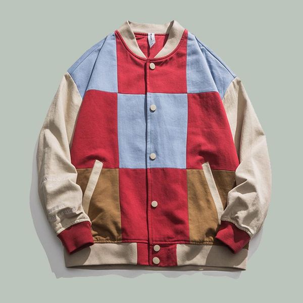 hip hop baseball jacket men streetwear color matching plaid japanese couples bomber harajuku embroidered letter trench coats men's jack, Black;brown
hip hop baseball jacket men streetwear color matching plaid japanese couples bomber harajuku embroidered letter trench coats men's jack, Black;brown