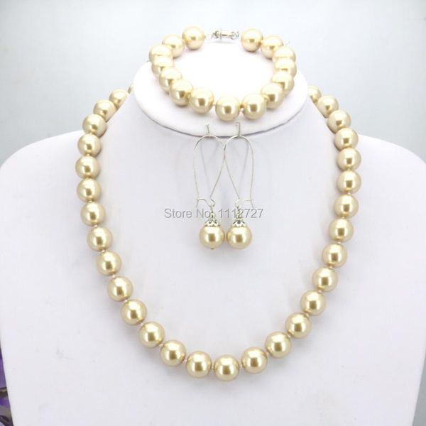 earrings & necklace christmas gifts women girls 10mm light gold-color round glass pearl beads bracelet sets jewelry making design, Silver
earrings & necklace christmas gifts women girls 10mm light gold-color round glass pearl beads bracelet sets jewelry making design, Silver