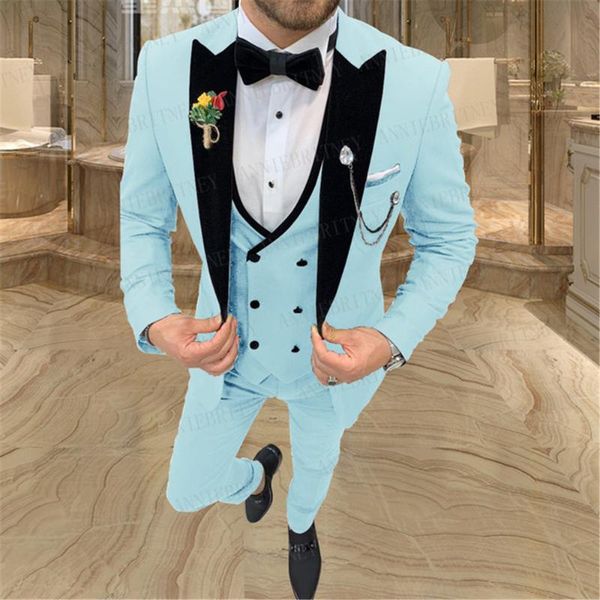 men's suits & blazers design sky blue suit men 3 piece slim fit wedding groom dress tuxedo green dinner blazer double breasted vest pan, White;black
men's suits & blazers design sky blue suit men 3 piece slim fit wedding groom dress tuxedo green dinner blazer double breasted vest pan, White;black