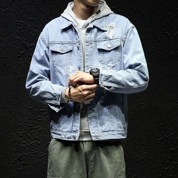 men's jackets spring autumn mens lapel denim jacket coat m-5xl hip hop wind casual cotton plus size men hole clothes i1wk, Black;brown
men's jackets spring autumn mens lapel denim jacket coat m-5xl hip hop wind casual cotton plus size men hole clothes i1wk, Black;brown