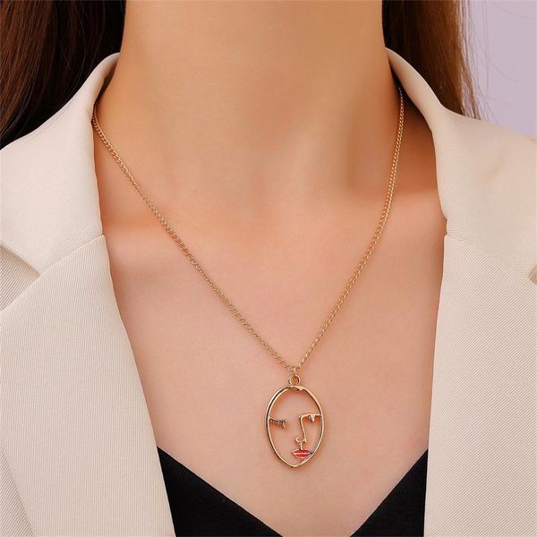 chains ins personality portrait necklace for women fashion pendant hip hop clavicle chain ornament jewelry party casual vintage gifts, Silver
chains ins personality portrait necklace for women fashion pendant hip hop clavicle chain ornament jewelry party casual vintage gifts, Silver