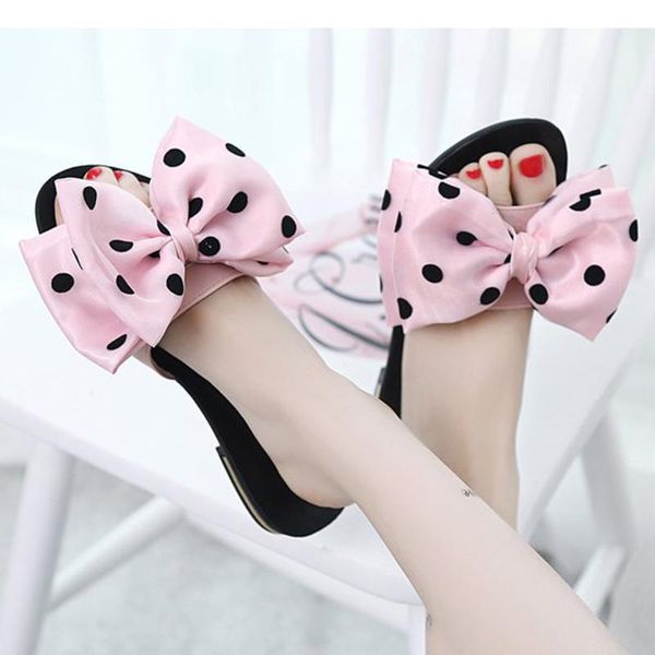 sandals women shoes polka dot bow summer flat sandlias open toe beach female slippers, Black
sandals women shoes polka dot bow summer flat sandlias open toe beach female slippers, Black