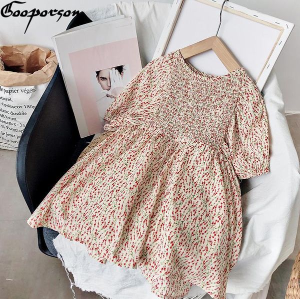 girl's dresses gooporson vestidos summer fashion cherry chiffon kids for girls toddler cute costume party children clothes, Red;yellow 
girl's dresses gooporson vestidos summer fashion cherry chiffon kids for girls toddler cute costume party children clothes, Red;yellow