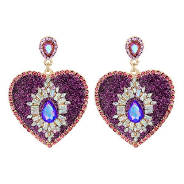 luxury crystal love heart earrings for women shiny rhinestone dangle drop earring party fashion jewelry, Silver
luxury crystal love heart earrings for women shiny rhinestone dangle drop earring party fashion jewelry, Silver