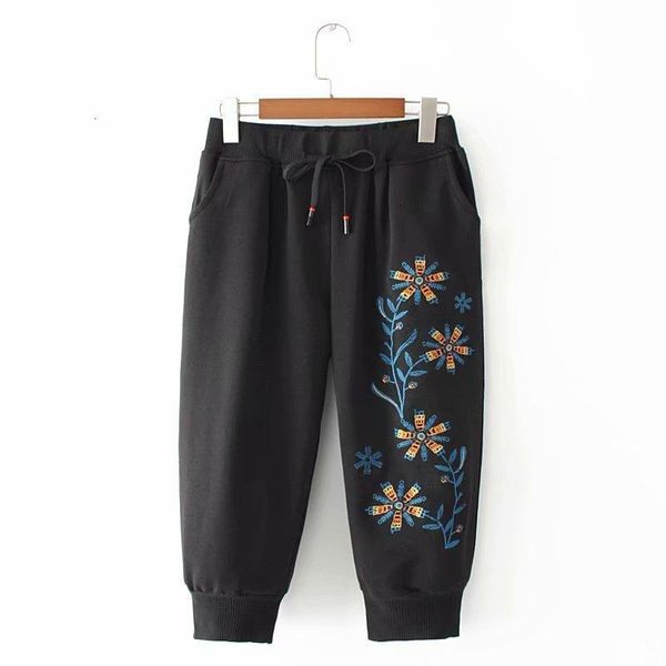 women's pants & capris plus size women loose flowers tableware middle tail sport broek 3 /4, Black;white
women's pants & capris plus size women loose flowers tableware middle tail sport broek 3 /4, Black;white
