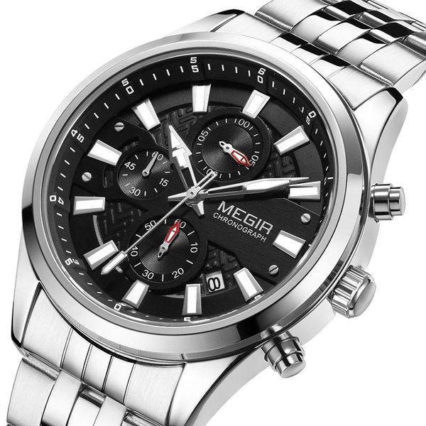 wristwatches megir brand 2021 men's chronograph analog quartz watch with date luminous hands waterproof steel strap wristswatch for man, Slivery;brown
wristwatches megir brand 2021 men's chronograph analog quartz watch with date luminous hands waterproof steel strap wristswatch for man, Slivery;brown