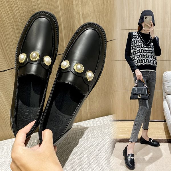 dress shoes british beads oxfords woman flats round toe slip on loafers sneakers thick heels small leather women plus size 40-43 dusq, Black
dress shoes british beads oxfords woman flats round toe slip on loafers sneakers thick heels small leather women plus size 40-43 dusq, Black