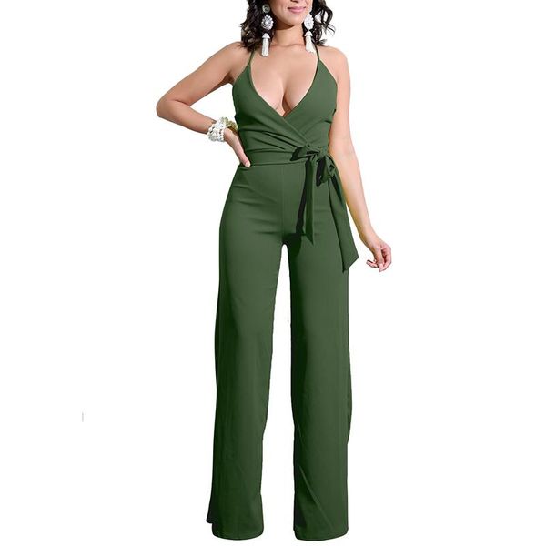 women's jumpsuits & rompers slim strap wrap overalls female women sleeveless wide leg pants jumpsuit nice fashion womens with belt, Black;white
women's jumpsuits & rompers slim strap wrap overalls female women sleeveless wide leg pants jumpsuit nice fashion womens with belt, Black;white