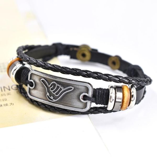 charm bracelets rock band cool gesture bracelet harajuku style hip hop hand leather metal men bangle goth fashion jewelry gifts, Golden;silver
charm bracelets rock band cool gesture bracelet harajuku style hip hop hand leather metal men bangle goth fashion jewelry gifts, Golden;silver