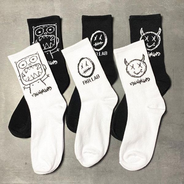 men's socks mens japanese cotton cartoon pattern hip hop style breathable mid tube skateboard 1pair soft long sock for men, Black
men's socks mens japanese cotton cartoon pattern hip hop style breathable mid tube skateboard 1pair soft long sock for men, Black