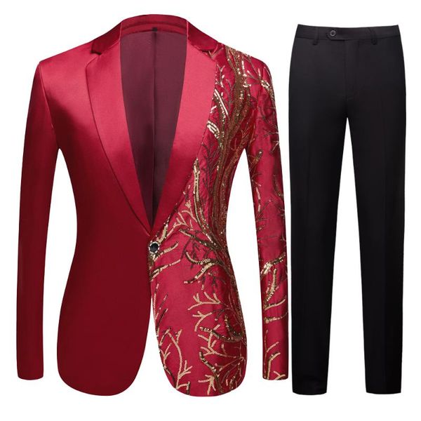 men's suits & blazers men cool laser royal red jacket custom made party super star stage costume male fashion casual hip hop suit, White;black
men's suits & blazers men cool laser royal red jacket custom made party super star stage costume male fashion casual hip hop suit, White;black