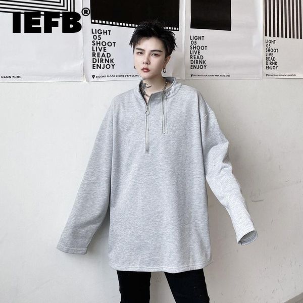 men's hoodies & sweatshirts iefb 2021 autumn stand collar double zipper design side slit loose men's long sleeve grey oversized pul, Black
men's hoodies & sweatshirts iefb 2021 autumn stand collar double zipper design side slit loose men's long sleeve grey oversized pul, Black