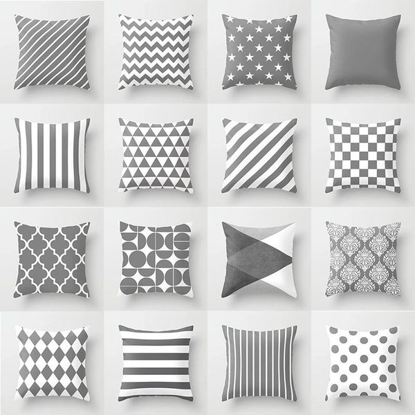 cushion/decorative pillow modern nodic style geometric gray pillows case polyester grey plaids stripe cushion covers decorative sofa throw
cushion/decorative pillow modern nodic style geometric gray pillows case polyester grey plaids stripe cushion covers decorative sofa throw