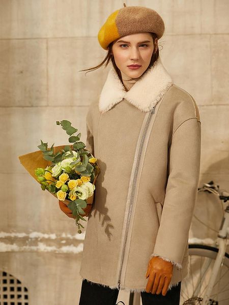 women's fur & faux 100% wool coat korean street female jacket winter warm coats and jackets women 2021 ropa para mujer zjt1413, Black
women's fur & faux 100% wool coat korean street female jacket winter warm coats and jackets women 2021 ropa para mujer zjt1413, Black