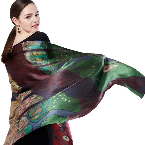 scarves changeable scarf big shawl autumn and winter multi functional silk women mulberry hangzhou long style, Blue;gray
scarves changeable scarf big shawl autumn and winter multi functional silk women mulberry hangzhou long style, Blue;gray