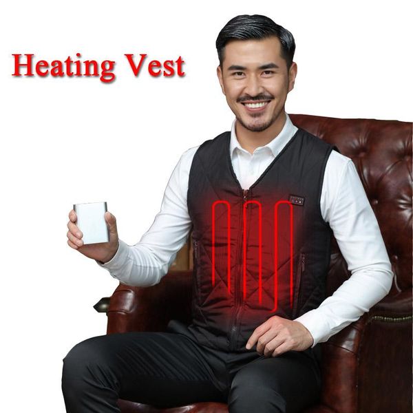 men women outdoor usb infrared heating vest jacket winter flexible electric thermal clothing 8 zones hiking camping men's vests, Black;white
men women outdoor usb infrared heating vest jacket winter flexible electric thermal clothing 8 zones hiking camping men's vests, Black;white