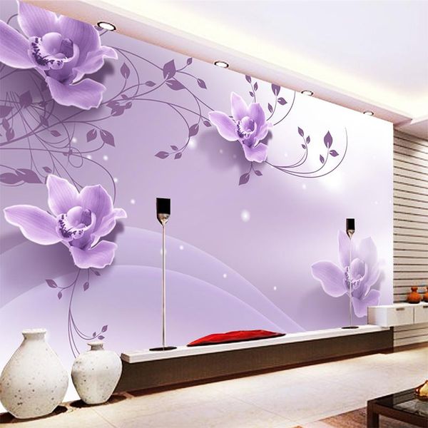 wallpapers custom 3d romantic elegant purple flowers wallpaper for living room tv background wall painting home decor cloth
wallpapers custom 3d romantic elegant purple flowers wallpaper for living room tv background wall painting home decor cloth