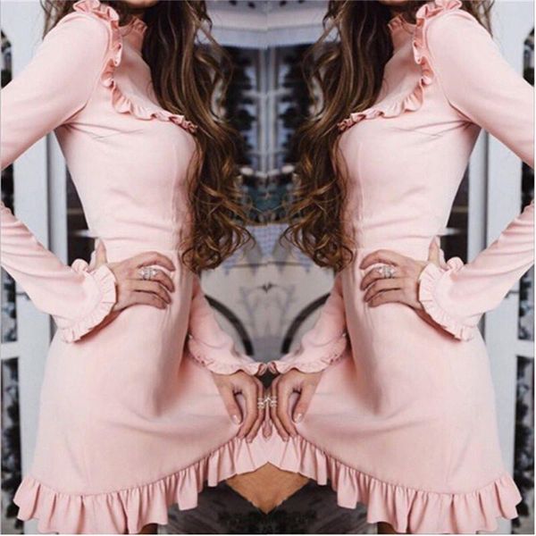 casual dresses pink black dress women solid long sleeve slim a-line mini, Black;gray
casual dresses pink black dress women solid long sleeve slim a-line mini, Black;gray
