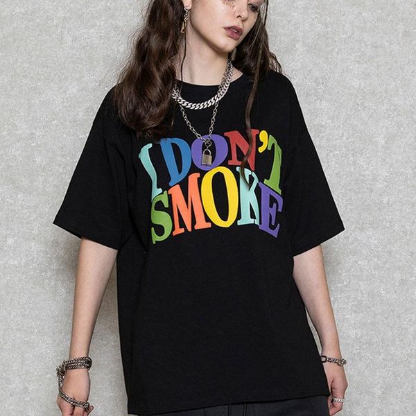 women's t-shirt 100% cotton summer clothes couple funny text print o neck loose short sleeve women t shirt oversized bf trend, White
women's t-shirt 100% cotton summer clothes couple funny text print o neck loose short sleeve women t shirt oversized bf trend, White
