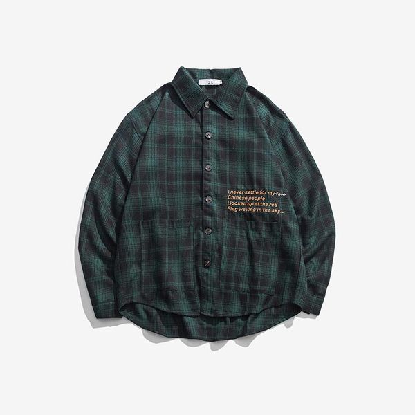 men's casual shirts 2021 fashion plaid shirt trend simple single-breasted long-sleeved, White;black
men's casual shirts 2021 fashion plaid shirt trend simple single-breasted long-sleeved, White;black