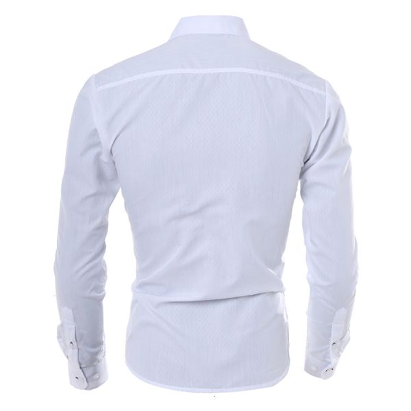 men casual shirts fashion long sleeves shirt business slim mens clothing mug88, White;black
men casual shirts fashion long sleeves shirt business slim mens clothing mug88, White;black