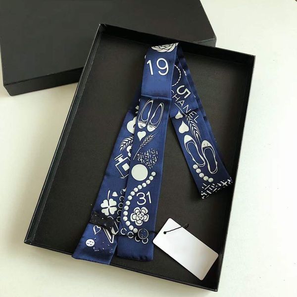 fashion silk scarf women's narrow silk towel double-sided printed twill small ribbon 100*7cm, Blue;gray
fashion silk scarf women's narrow silk towel double-sided printed twill small ribbon 100*7cm, Blue;gray