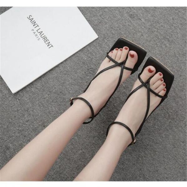 dress shoes 2021 latest square toe shallow roman narrow band personality thin high heels sandals women spring summer gladiator, Black
dress shoes 2021 latest square toe shallow roman narrow band personality thin high heels sandals women spring summer gladiator, Black