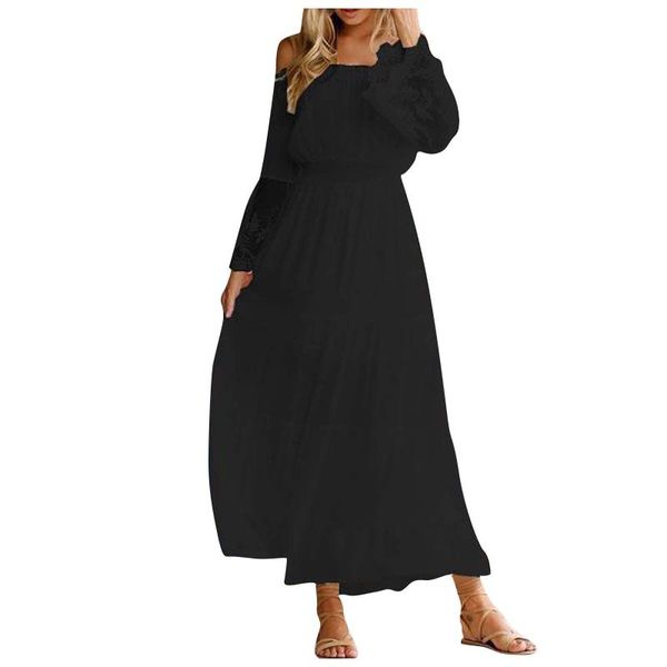 casual dresses solid dress for women mid calf summer beach midi 2021 elegant robe longue femme ét, Black;gray
casual dresses solid dress for women mid calf summer beach midi 2021 elegant robe longue femme ét, Black;gray